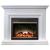Real-Flame Leticia 26 WT-P511 с очагом Moonblaze lux Bl/Br белый камин с реалистичным пламенем