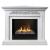 Real-Flame Leticia Corner 26 WT с очагом Black вставка + 3D Cassette 630 угловой электрокамин (очаг+портал) 3D с паром и звуком