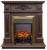 Real-Flame Lilian STD/EUG DN с очагами Fobos s Lux BL/BR, Majestic s Lux BL/BR для гостинной электрокамин темный