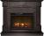 Real-Flame MARSEILLES LUXE 24 WT белый дуб с золотой патиной с очагом MAGIC 24 электрокамин с широким очагом 2D