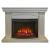 Real-Flame Rosa 25/25,5 WT с очагом Evrika 25,5 LED с изображением тлеющих дров вертикальный электрокамин