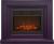 Real-Flame STANLEY 26 PLUM сливовый с очагом GENIUS 26 электрокамин с широким очагом 2D
