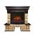 Real-Flame Stone Brick 25/25,5 с очагом Sparta 25,5 LED LED электрический камин