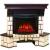 Real-Flame Stone Corner 25/25,5 с очагом Evrika 25,5 LED в пиццерию каминный комплект с диммером
