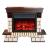 Real-Flame Stone 26/HL с очагами Moonblaze Delux/Lux (BL/BR) зеркальный электрокамин с эффектом живого огня и звуком