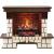 Real-Flame Stone new 26/HL с очагом 3D Silva log+Brick вставка 26 3D модель декоративного камина