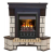 Real-Flame Stone Corner new STD/EUG с очагом 3D Oregan прочный портал модель электрического камина