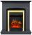 Royal Flame Barсelona дуб серый с очагом Majestic FX Brass/Black электрокамин с классическим очагом 2D