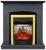 Royal Flame Barсelona дуб серый с очагом Majestic FX M Brass/Black электрокамин с классическим очагом 2D