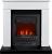 Royal Flame BERGEN белый с черным с очагом Aspen Black электрокамин с классическим очагом 2D