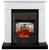 Royal Flame BERGEN белый с черным с очагом Fobos FX M Black/Brass электрокамин с классическим очагом 2D