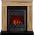 Royal Flame BERGEN дуб галифакс с очагом Aspen Black электрокамин с классическим очагом 2D