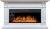Royal Flame Cardiff (белый) с очагом Vision 42 LOG LED линейный электрокамин
