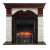 Royal Flame Dublin арочный сланец белый с очагом Fobos/Majestic (Темный дуб) электрокамин с классическим очагом 2D
