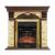 Royal Flame Dublin арочный сланец с очагом Majestic Black/Brass (Темный дуб) электрокамин с классическим очагом 2D