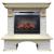 Royal Flame Pierre Luxe сланец мелкий белый с очагом Vision 23 EF LED 3 D FX (Cлоновая кость с красной патиной) электрокамин с широким очагом 2D