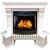 Royal Flame Pierre Luxe угл сланец белый с очагом Dioramic 25 FX электрокамин с широким очагом 2D