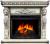 Royal Flame Windsor с очагом Vision 30 EF LED FX (слоновая кость с темной патиной) электрокамин с широким очагом 2D