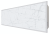 STOUT WHITE STONE SCT 120*30 белый гранит / белый корпус отопительная панель