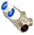 Uni-fitt НВ 3/4x2 вых 1/2 40 мм с вентилями, никелированный коллектор