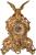 Virtus TABLE CLOCK D.JUAN LRG EAGLE BRONZE проекционные часы