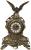 Virtus TABLE CLOCK D.JUAN SM. EAGLE ANTIQUE BRONZE проекционные часы