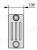 Zehnder Charleston 4019/47 №1270 3/4" RAL 9016 радиатор отопления